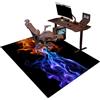 Cevgubn Tappeto per Sedia Gaming Tappeto Ufficio Salvapavimento Antiscivolo Tappeto per Sedia con Ruote Tappetino per Pavimenti Duri 90 x 120 cm Tappetino per Sedia da Gaming per Parquet e Pavimenti Duri