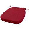 FIOVIP Cuscino per sedia con cinghie rimovibili, lavabile, doppio antiscivolo, alta elasticità(40X38X33CM(3CM),bordeaux,1 pezzi)