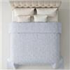 Riad Arredo Copriletto Trapuntato Matrimoniale Estivo Primaverile 260x260 cm - Trapuntino Leggero in Morbida Microfibra Traspirante Mano Delicata - Leopardato Azzurro