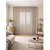 Tende Arredo Tessile - Tenda Artigianale con Binario con Onde Passo 8 a Soffitto Scorrevole SU MISURA: Altezza 300cm (da concordare) Larghezza a Scelta (Tenda Tortora Binario Tortora 154cm)