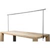 Spetebo Struttura decorativa da tavolo allungabile, 220 - 250 cm, asta decorativa in metallo con morsetti a vite, supporto decorativo da tavolo, una cornice per Natale, Pasqua, compleanni e feste