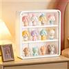 BAIFULAI Vetrina da collezione da appendere con porta magnetica, in acrilico, a 3 strati, da appendere, 30 x 8 x 30 cm, vetrina per parete, vetrina trasparente, vetrina per auto, personaggi anime