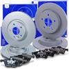 ATE Set di freni incl. dischi freno anteriori ¯ 300 mm ventilati + posteriori ¯ 271 mm pieni e pastiglie freno anteriori + posteriori Compatibile con FORD FOCUS Mk3