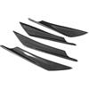 VOBOR Auto universale lama anteriore paraurti labbro splitter deflettore spoiler pannello 4 pezzi plastica ABS di alta qualità fibra di carbonio design elegante per la maggior parte dei