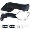 Ruiyumy Specchietti Universali per Moto con Design a Lama Alare per CBR250R, CBR650R, Ninja 400, 600, ZX6R, ZX10R, GSXR1000 - Specchietti Laterali Orientabili e Regolabili