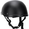 Cerlingwee Casco Moto Aperto Uomo e Donna con Visiera, Casco Scooter Mezzo Casco Antigraffio ECE 22-06, Taglia XL, Nero