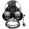 Miners2000 Lampade antinebbia passanti da 7 pollici a LED da 4,5 pollici per motocicli HD con staffa di montaggio faro da 7