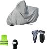 MOTO SPORT MONDO COMPATIBILE CON FANTIC MOTOR SUSEI MOTARD 50 TELO COPRIMOTO PER PARABREZZA E BAULETTO IMPERMEABILE FELPATO COPERTURA PER MOTO SCOOTER MAXISCOOTER E MAXIMOTO 296X105X127CM