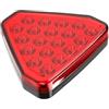 ZCera Luce Di Segnalazione Freno Universale A 19 LED F1 Stile Triangolo Per Auto Sportiva, Terza Stop Posteriore 12 V Per JDM Per BBA fanale posteriore per auto(Red)