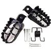 MOVKZACV 2 pedane per moto, PW50 in alluminio per moto, poggiapiedi per moto con viti, pedali larghi per moto fuoristrada, 20 x 50 mm