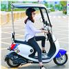 Generic Copertura per tettuccio auto elettrica, completamente chiusa, trasparente, parasole per scooter, protezione da sole, pioggia e vento