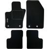 EMPOTEC Tappetini Auto in Moquette per Fiat 500X, Set 4 Pezzi, Nero, Logo 500X Ricamato Codice Equivalente Originale 71807502 Alta Qualità MADE IN ITALY