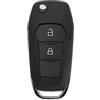 ECSiNG Guscio di ricambio per chiave telecomando EB3T-15K601-BA compatibile con Ford Ranger F150 modelli ID49 chip custodia chiave telecomando nero
