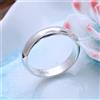 Buyee Anello per coppie in argento sterling 925 Anello da dito classico semplice per donna Uomo Nome inciso e data Cerchio di gioielleria raffinata