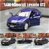 MAKEDA 1/36 Maserati Levante GTS SUV Modello di auto giocattolo per bambini RMZ CiTY 5 '' Pressofuso Sport in miniatura Tirare indietro Collezione regalo per il capretto