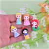 NONE 10Pcs resina Cartoon Princess Girl Charms per orecchini ciondolo collana portachiavi fai da te gioielli di moda che fanno accessori