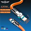S 120w 6a Ricarica Super Veloce Tipo C Silicone 180 ° Cavo dati TYPE-C a gomito rotante Cavo USB da 1M 2M Cavo caricabatterie da USB C a C