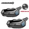 kebidumei 1/2 pezzi Bluetooth casco moto interfono auricolare 1000M per 2 ciclisti Intercomunicador Moto interfono senza fili chiamata in vivavoce