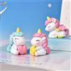lrdoelk 1 pz Stella Unicorno Miniatura Giardino Micro Paesaggio FAI DA TE Sfera di Cristallo Accessori Torta Auto Desktop Piccola Figurina Decorazione
