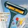 lazyishhouse Strumenti per la pulizia del vetro Asta telescopica bifacciale Detergente per finestre Mop Squeegee Tergicristallo Spazzola con manico lungo Accessori da cucina