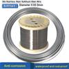 NONE Nuovo 1 pz 1-100 metri In Acciaio Inox 304 Filo di Acciaio Morbido/Duro Diametro 0.02-3mm Singolo Filo di Ancoraggio Filo di Ferro Morbido Antiruggine