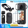ONM Set di Accessori per Insta360 X3 X4 X5: Protezione Lenti, Pellicola Protettiva, Custodia, Custodia in Silicone, Tappo Lenti, Cornice Protettiva Insta 360