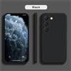 TEXT ME Custodia in silicone nero di lusso per Samsung S24 S23 S22 S21 S20 FE UItra Plus Galaxy A32 A42 A51A52 A72 Note10 20 Cover posteriore