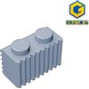 Gobricks GDS-797 PROFILO MATTONE 1X2 - 1x2 Piastrelle compatibili con lego 2877 Blocchi educativi fai da te per bambini Tech