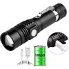 ESMARTER Torcia LED ultra luminosa Torcia LED ricaricabile USB T6 Lanterna Luce per bicicletta Use18650 Batteria. Per ciclismo all'aperto