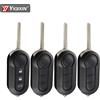 YIQIXIN Chiave telecomando modificata a 3 pulsanti per Fiat 500 Panda Punto Bravo Stilo Ducato Citroen Jumper Peugeot Boxer SIP22 Flip Key