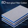 NONE Acquario 8D Spugna Filtro per laghetto per pesci Purificatore per pulizia in cotone Purificazione dell'acqua senza filtro in cotone gel Cotone medio