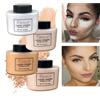 NONE Polvere di lusso a 4 colori per donna Fondotinta per il viso Bottiglia di polvere di banana Cipria in polvere Autentica controllo dell'olio Strumenti artistici per il trucco di bellezza