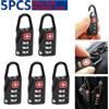 UWJU 1-5PCS Lucchetto con lucchetto in lega portatile Bagagli da viaggio all'aperto Zaino con cerniera Borsa sicura Antifurto Combinazione Codice Numero Blocco