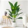 Kmitang 1pc Piante Artificiali Grande Palma Tropicale Piante di Banana Finte Foglie Real Touch Monstera di Plastica Per La Casa Giardino Decorazione Del Partito