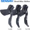 RGO SENSAH Bici Da Strada Leve 2x7 2x8 2x9 2x10 Velocità Leva del Freno 16/18/20 Velocità Deragliatore Bicicletta Per Shimano Sora Tiagra Claris