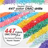 Beadsmile Fai da te 447 DMC pittura diamante rotondo quadrato perline trapano pietra mosaico accessorio per ricamo previene la falta di diamanti