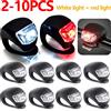 NONE 2-10 pezzi LED in silicone per bicicletta set di luci anteriori posteriori 3 modalità impermeabile MTB Mountain Road Bike ciclismo faro lampada di avvertimento coda