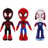 Bandai 32CM Anime Avengers Spiderman giocattoli di peluche nel Spider-Verse Gwen Peter Parker Noir bambole morbido peluche per regalo per bambini