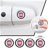 FIAT Auto Porta Buco Della Serratura Adesivi Auto Serratura Protezione Decalcomanie Accessori Per Fiat 500 Grande Punto Tipo Stilo Palio Astra Bravo