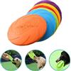 NONE Giocattoli per cani Disco volante in silicone Moda Multicolor Resistente Giocattoli da masticare Cucciolo Gioco all'aperto Allenamento Forniture interattive
