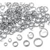 Serene Bliss 200 pz Acciaio Inox Anelli di Salto Aperti Connettori 3/4/5/6/7/8/10mm per Braccialetti FAI DA TE Creazione di Gioielli Materiali Forniture All'ingrosso