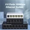 TelDaykemei SPINA UE Switch di rete 5/8 porte 10/100Mbps Mini Ethernet Switch di rete veloce Splitter per Home Office