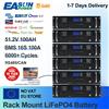 EASUN POWER 51.2v 100Ah LiFePO4 batteria 48v 5KW batterie al litio RS485 CAN BUS PC Monitor Bateria LiFePO4 per Inverter 10 anni di garanzia