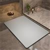 NONE Semplice tappetino in fango diatomea per bagno, tappetino antiscivolo per pulire i piedi, tappetino morbido per porta d'ingresso, in tinta unita, che assorbe l'acqua