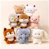 NONE Carino 16 cm peluche compagno bambola capibara elefante farcito animale cuscino peluche orso animale peluche regalo per dormire