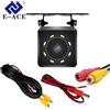E-ACE Telecamera per retromarcia per auto 4/8/12 LED Visione notturna Retromarcia Grandangolo Impermeabile HD Immagine di retromarcia Display di supporto universale