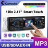 Camecho 1 Din Autoradio Lettore MP3 Touch screen nel cruscotto Autoradio Bluetooth USB/SD/AUX-IN Luci colorate Controllo del volante
