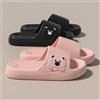 NONE Pantofole da interno estive con orso cartone animato per donna Scivoli leggeri e morbidi in EVA Pantofole antiscivolo da bagno per la casa Comfort da donna