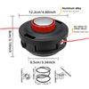 NONE 1 pezzo nuova testa per diserbo con cuscinetto, foro di montaggio M10X1. 25 mm, con 1 molla di alta qualità e 2 fibbie in alluminio con uscita a corda, design con cuscinetto più durevole, non è