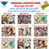 KAYOU Genuino Naruto MR UR SP SSR SR R PTR Carte Ninja Age N Edition Anime Itachi Sasuke Kakashi Set completo di carte da collezione